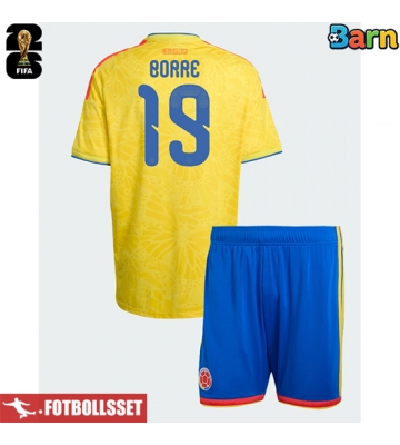 Colombia Rafael Santos Borre #19 Hemmatröja Barn VM 2026 Kortärmad (+ Korta byxor)